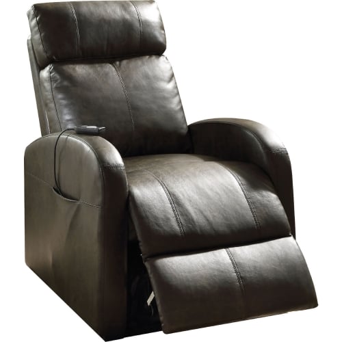 Ricardo Recliner w/ Power Lift in Dark Gray Leatherette